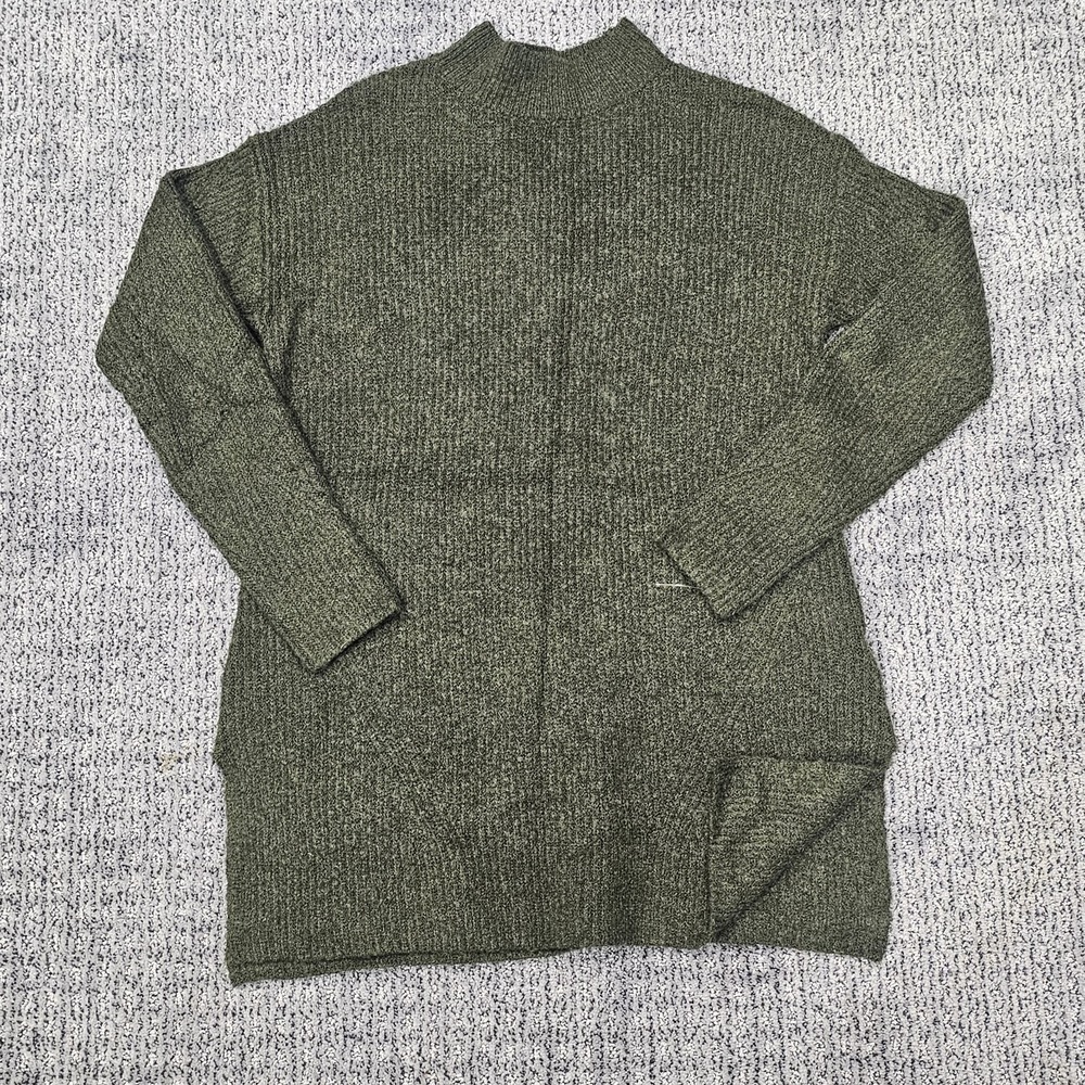 Old Navy Womens Mock Turtleneck Sweater Pullover Midlength Military Green Size S